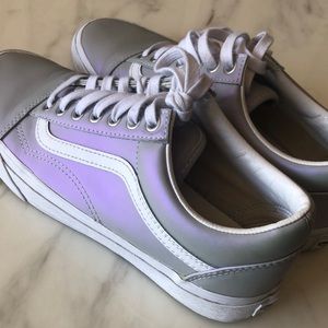Size 9 Purple/green vans.